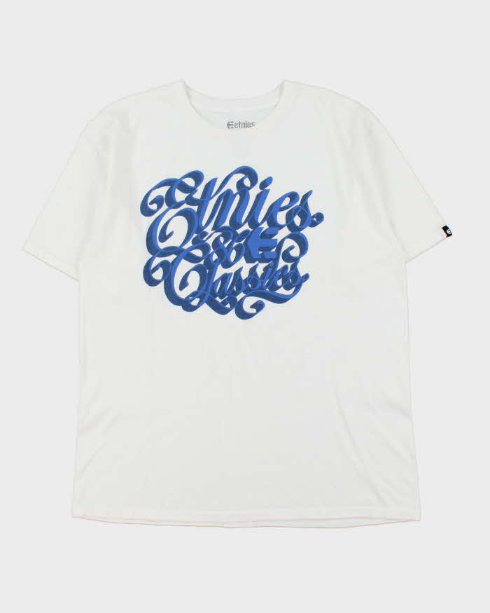 Vintage Y2K 00s Etnies Skate Heavyweight Crewneck T-Shirt - L