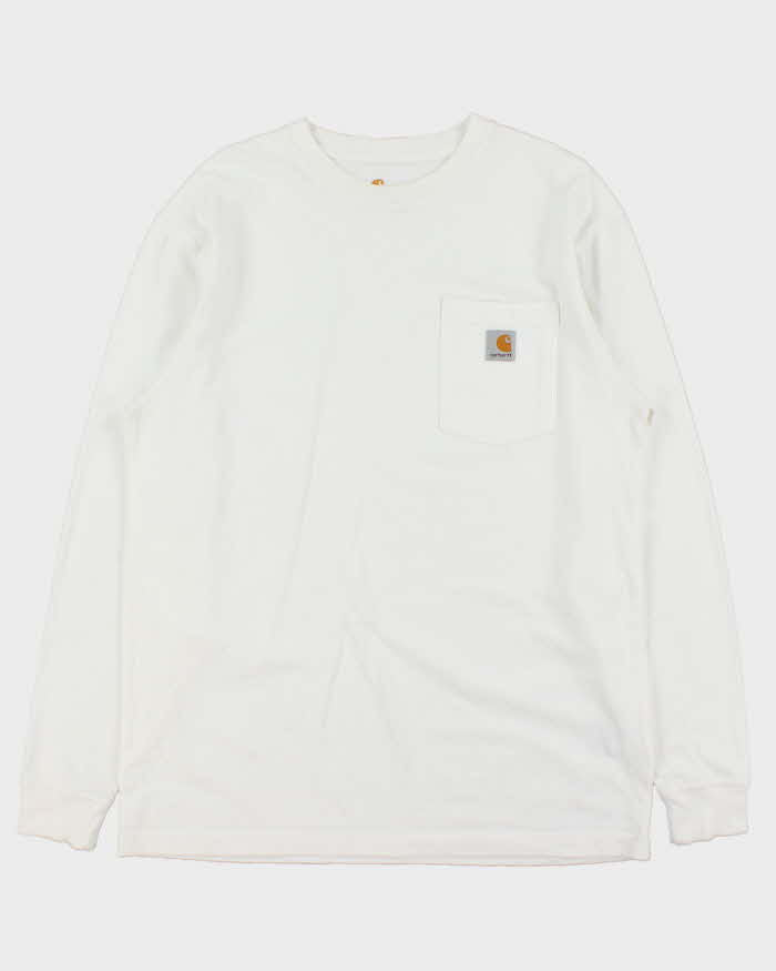 Vintage Carhartt Original Fit Long Sleeve Pocket T-shirt - M