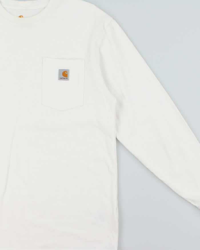 Vintage Carhartt Original Fit Long Sleeve Pocket T-shirt - M