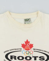 Vintage 1998 Roots Canadian Olympic Team Heavyweight Single Stitch Crewneck T-Shirt - XL