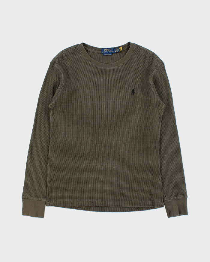 Vintage Polo Ralph Lauren Waffle Long Sleeve T-shirt - S