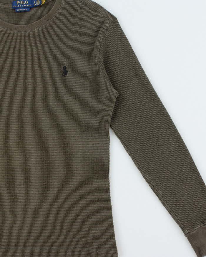 Vintage Polo Ralph Lauren Waffle Long Sleeve T-shirt - S