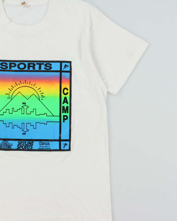 Vintage 1980s Pacific Sports Camp Single Stitch T-shirt - S