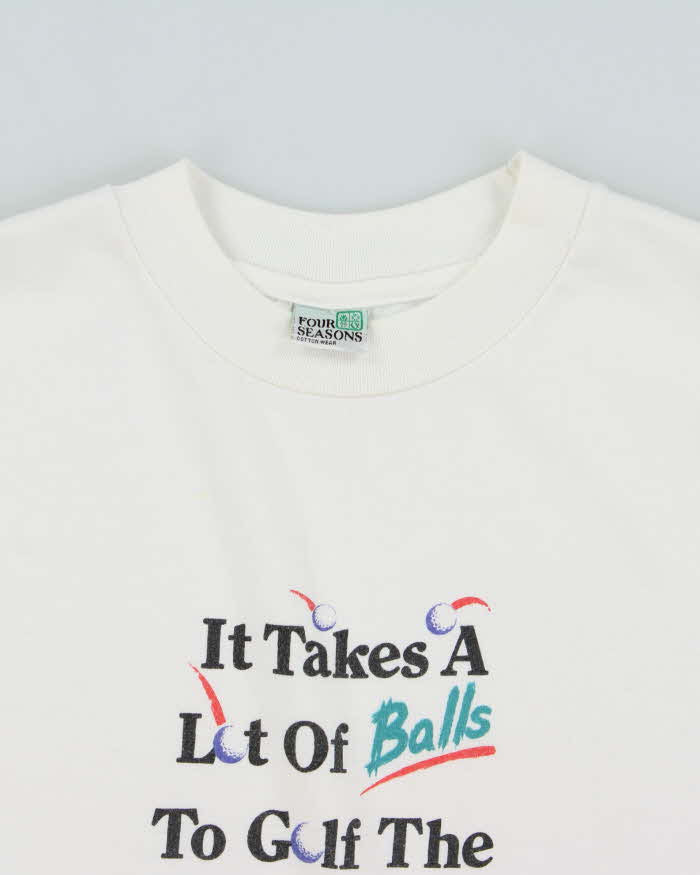 Vintage 1990s Four Seasons Single Stitch Heavyweight T-Shirt - L