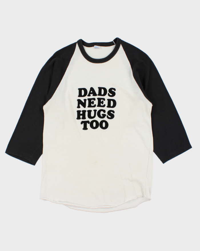 Vintage 1980s Fairline Made In Canada Single Stitch Parody Felt Graphic Raglan Baseball T-Shirt - XL