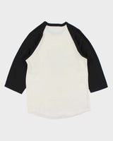 Vintage 1980s Fairline Made In Canada Single Stitch Parody Felt Graphic Raglan Baseball T-Shirt - XL