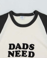 Vintage 1980s Fairline Made In Canada Single Stitch Parody Felt Graphic Raglan Baseball T-Shirt - XL