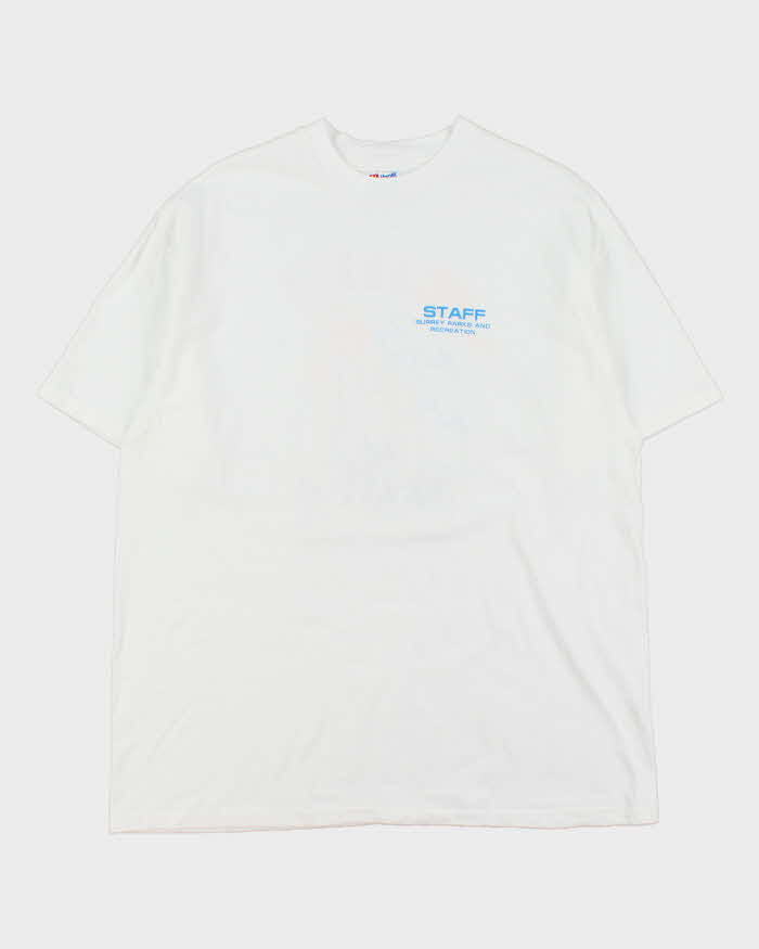 Vintage 1990s Hanes Beefy Surrey Parks And Recreation Single Stitch Made In USA T-shirt - XL