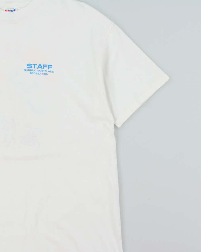 Vintage 1990s Hanes Beefy Surrey Parks And Recreation Single Stitch Made In USA T-shirt - XL