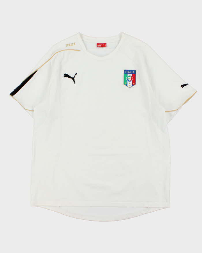 Vintage 2006 Puma Italy Calcio Heavyweight Breathable Crewneck T-Shirt - XL