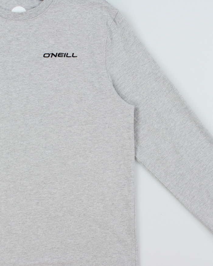 Vintage O'Neill Embroidered Marl Grey Long Sleeve T-Shirt - L