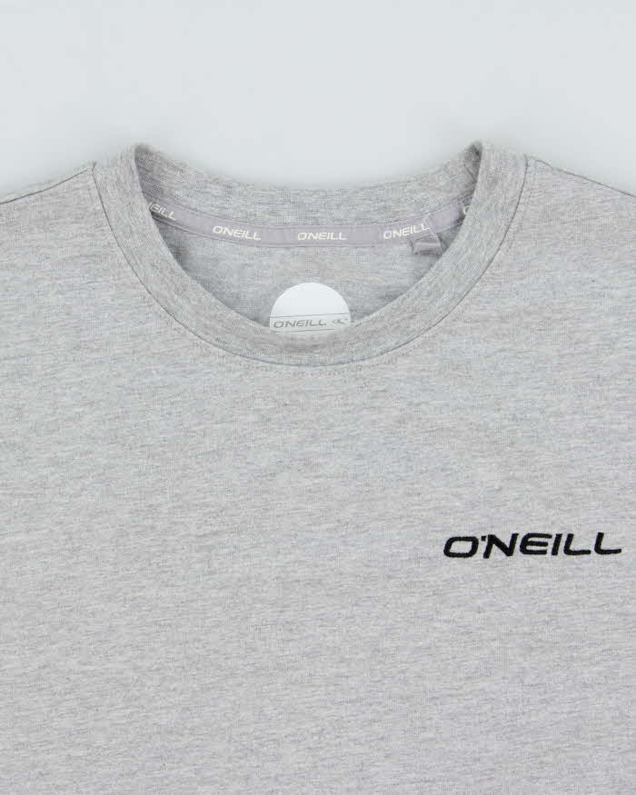 Vintage O'Neill Embroidered Marl Grey Long Sleeve T-Shirt - L