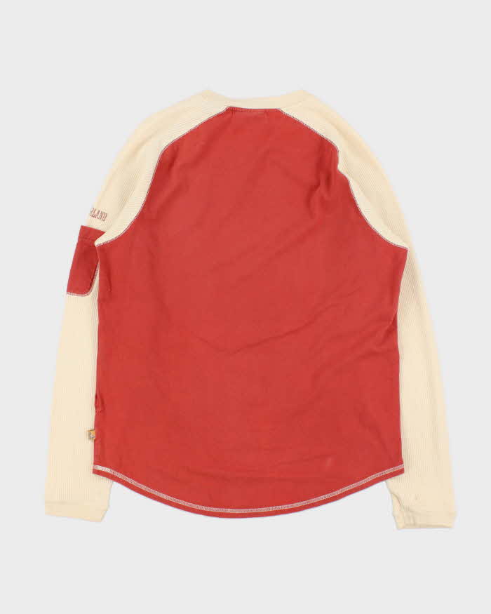 Vintage Y2K 00s Timberland Long Sleeve Pocket Waffle T-Shirt - S