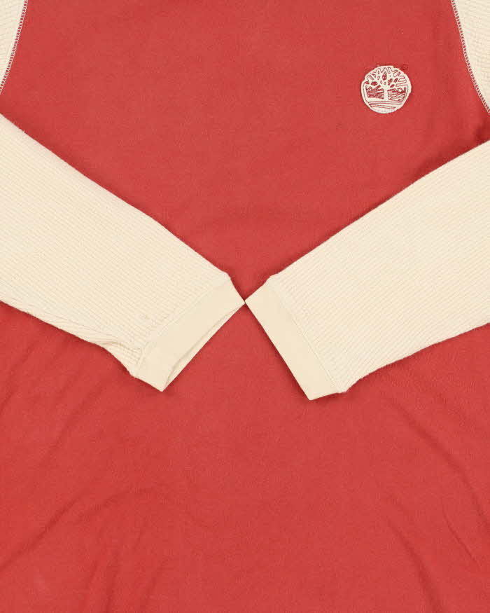Vintage Y2K 00s Timberland Long Sleeve Pocket Waffle T-Shirt - S