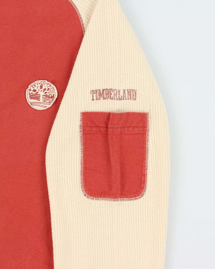 Vintage Y2K 00s Timberland Long Sleeve Pocket Waffle T-Shirt - S