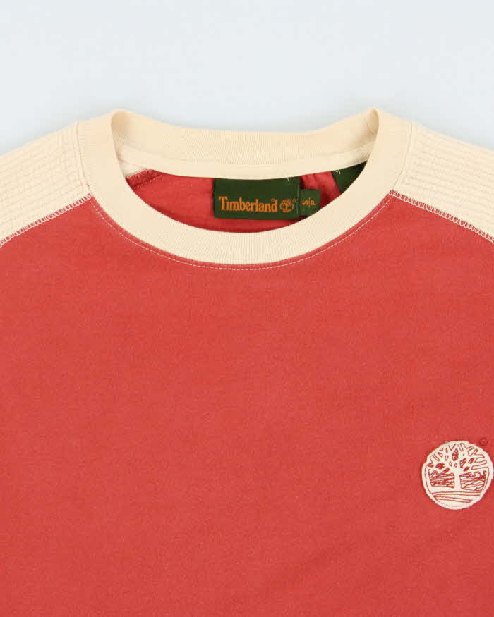 Vintage Y2K 00s Timberland Long Sleeve Pocket Waffle T-Shirt - S