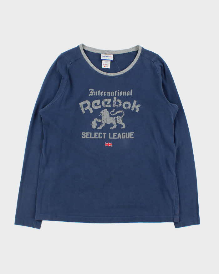 Vintage Y2K 00s Reebok Classic International GB Long Sleeve T-Shirt - M