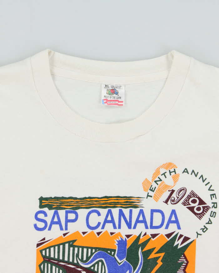 Vintage 1996 SAP Kananaskis 100 Mile Relay Single Stitch Made In USA Long Sleeve T-Shirt - XL