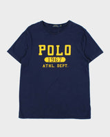 Vintage Polo Ralph Lauren Athl. Dept. Navy Crewneck T-Shirt - L