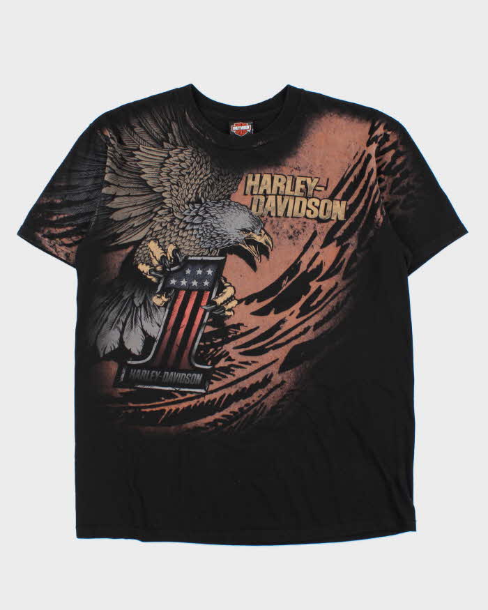 Vintage Harley Davidson Koblenz Germany Graphic Crewneck T-Shirt - XL