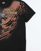 Vintage Harley Davidson Koblenz Germany Graphic Crewneck T-Shirt - XL