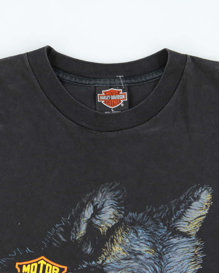 Vintage 1990s Harley Davidson Fun Wear Made In USA Single Stitch Crewneck T-Shirt - L