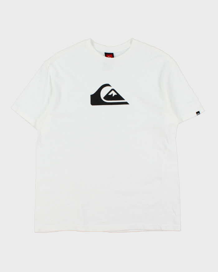 Vintage Y2K 00s Quiksilver Heavyweight Crewneck T-Shirt - L