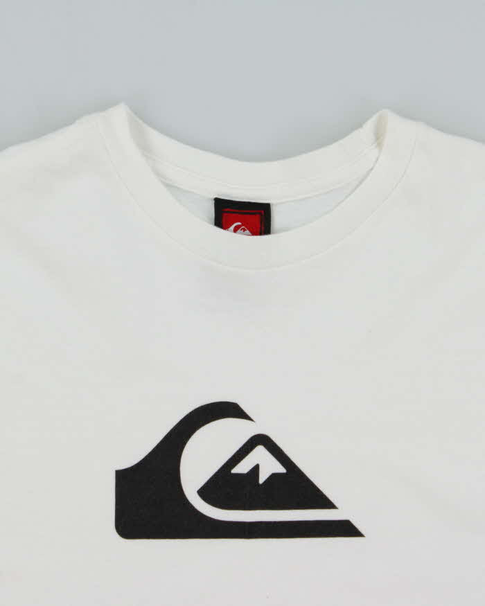 Vintage Y2K 00s Quiksilver Heavyweight Crewneck T-Shirt - L