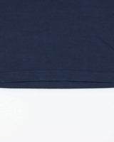 Vintage Y2K 00s Dunhill V-Neck Ribbed Cuff T-Shirt - L