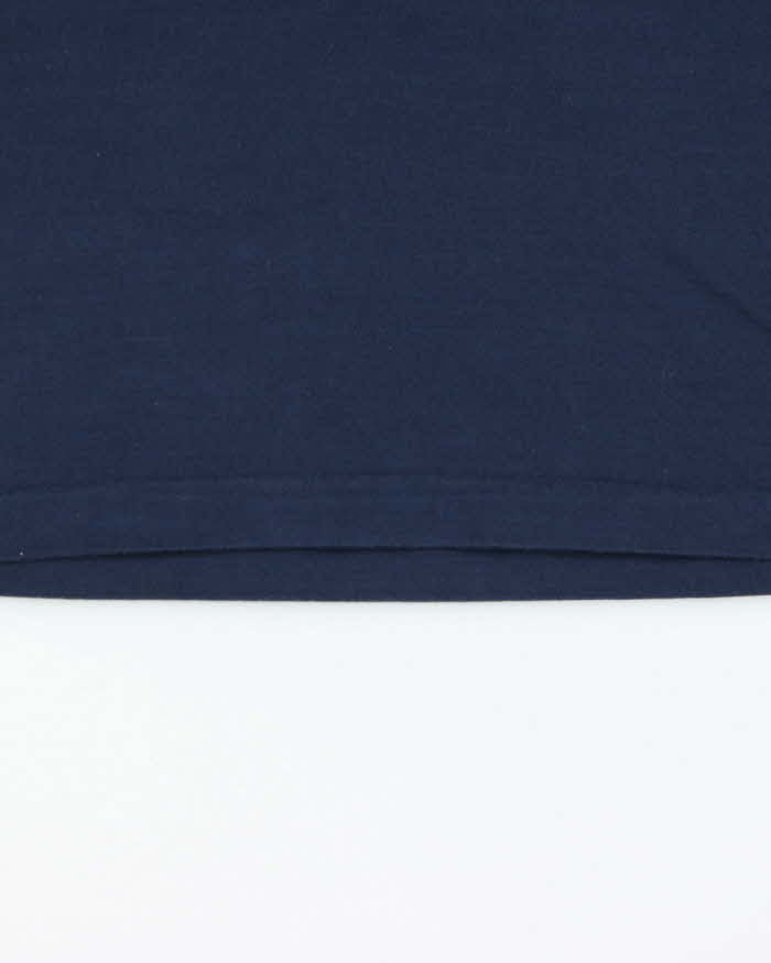 Vintage Y2K 00s Dunhill V-Neck Ribbed Cuff T-Shirt - L