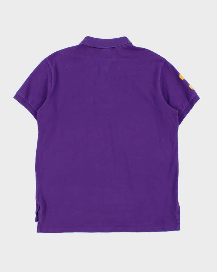 Vintage Y2K 00s Polo Ralph Lauren Large Double Pony Custom Fit Short Sleeve Polo Shirt - L