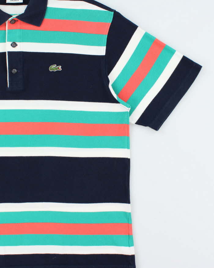 Vintage Y2K 00s Lacoste Japan Classic Croc Striped Short Sleeve Polo Shirt - L