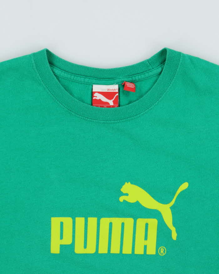 Vintage Y2K 00s Puma Spell Out Crewneck T-Shirt - S