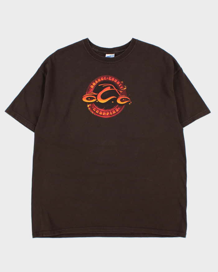 Vintage Y2K 00s Orange County Choppers New York Heavyweight Gildan Crewneck T-Shirt - XL