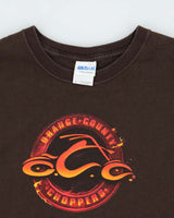 Vintage Y2K 00s Orange County Choppers New York Heavyweight Gildan Crewneck T-Shirt - XL