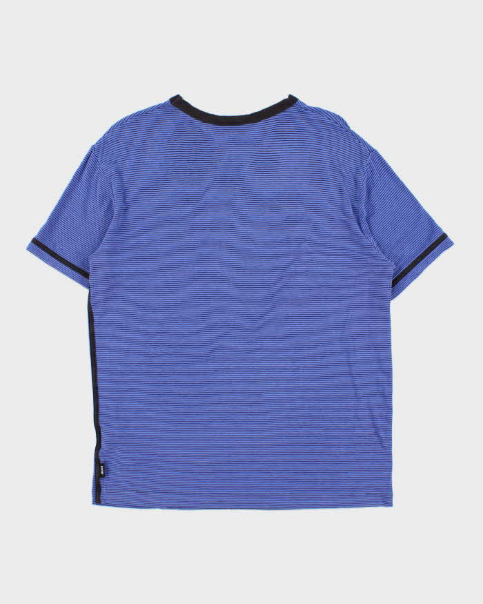 Vintage Y2K 00s Armani Collezioni Striped Crewneck T-Shirt - S