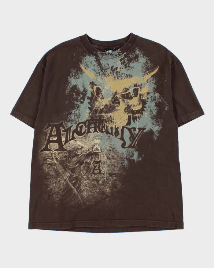 Vintage Y2K 00s Alchemy Gothic Heavyweight Crewneck T-Shirt - XL