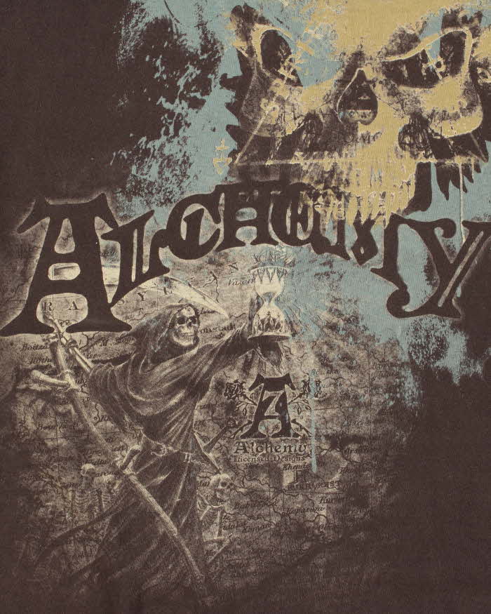 Vintage Y2K 00s Alchemy Gothic Heavyweight Crewneck T-Shirt - XL