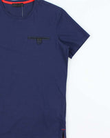 SS2014 Prada Navy Signature Crewneck Pocket T-Shirt - M