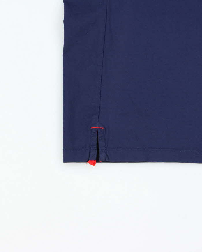 SS2014 Prada Navy Signature Crewneck Pocket T-Shirt - M