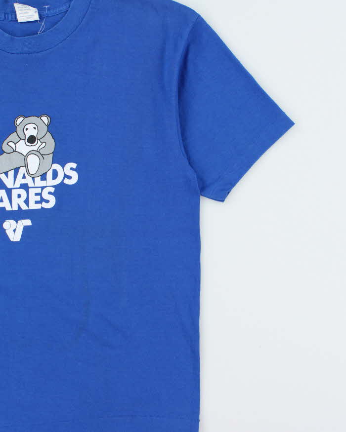 Vintage 1980s Hef-T Tee Jays Ronald Cares Single Stitch T-shirt - XL