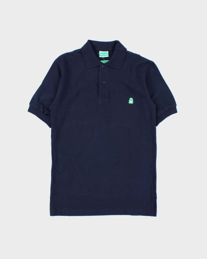 DSWT 1980s Benetton Short Sleeve Polo Shirt - S