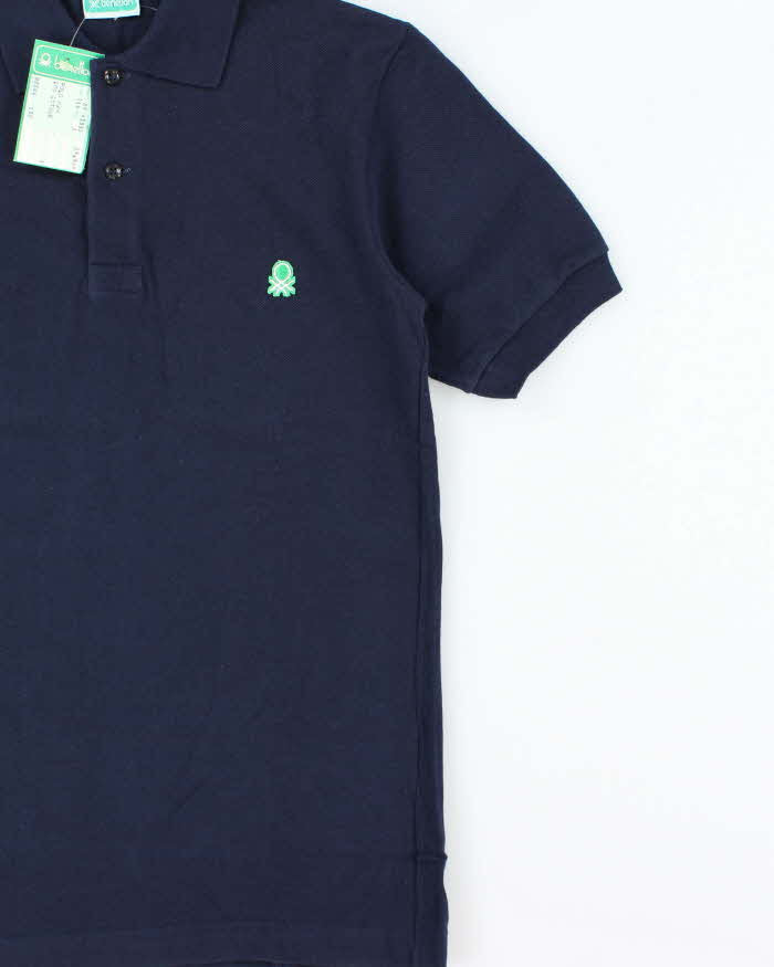 DSWT 1980s Benetton Short Sleeve Polo Shirt - S
