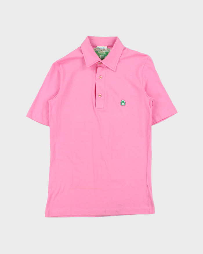 DSWT 1980s Benetton Single Stitch Short Sleeve Polo Shirt - S