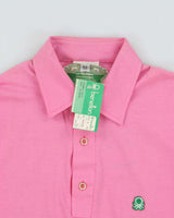 DSWT 1980s Benetton Single Stitch Short Sleeve Polo Shirt - M