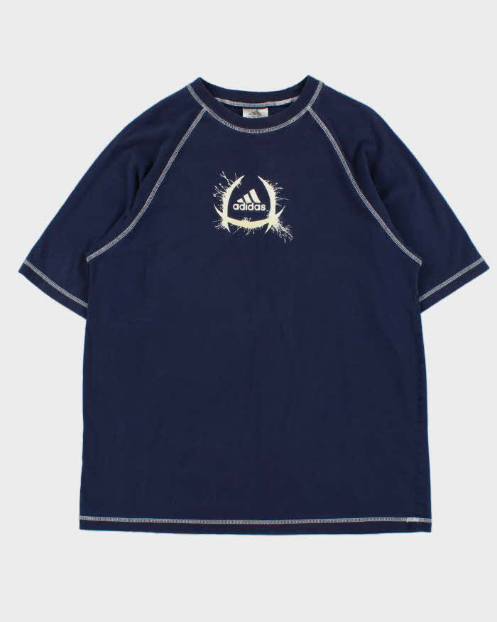 Vintage Y2K 00s Adidas Forever Contrast Stitch Crewneck T-Shirt - L