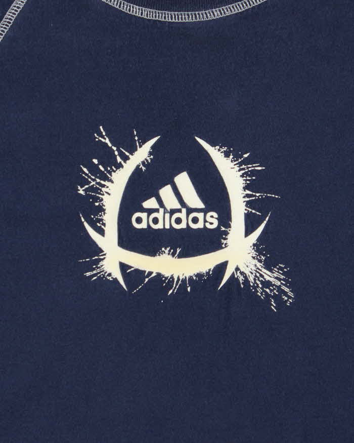 Vintage Y2K 00s Adidas Forever Contrast Stitch Crewneck T-Shirt - L