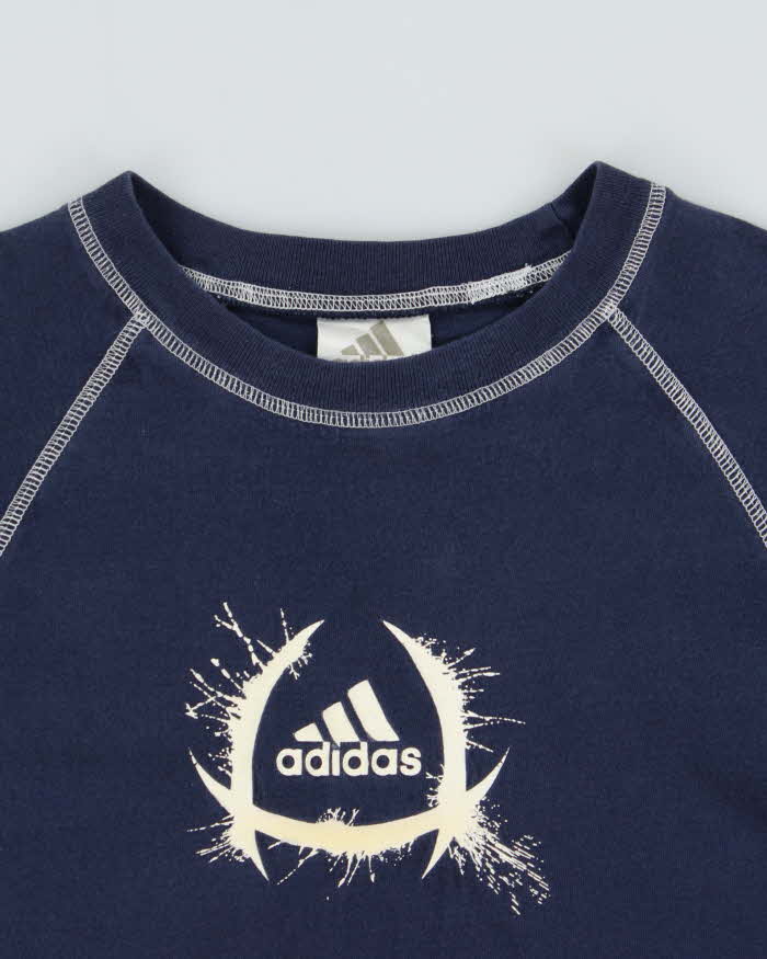 Vintage Y2K 00s Adidas Forever Contrast Stitch Crewneck T-Shirt - L