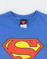 Vintage Y2K 2004 Warner Bros. DC Comics Superman Crewneck T-Shirt - M