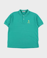 Vintage 1990s Ferrari Embroidered Short Sleeve Polo Shirt - M